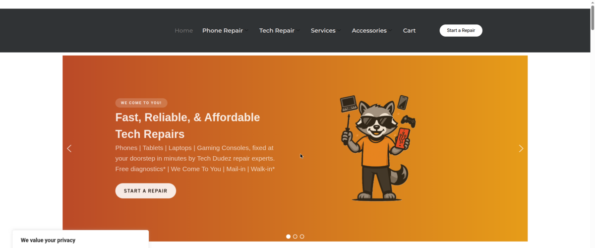 Tech Dudez website
